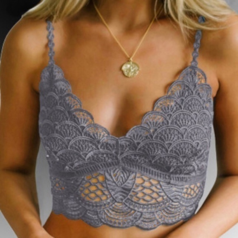 Gray bralette